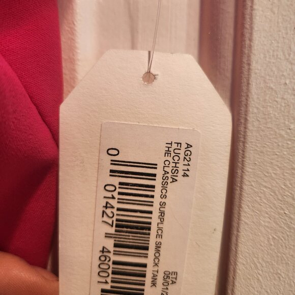 Sadie & Sage Anthropologie Pink Crop Top Cami Blouse Fuschia Small NWT - Picture 8 of 11